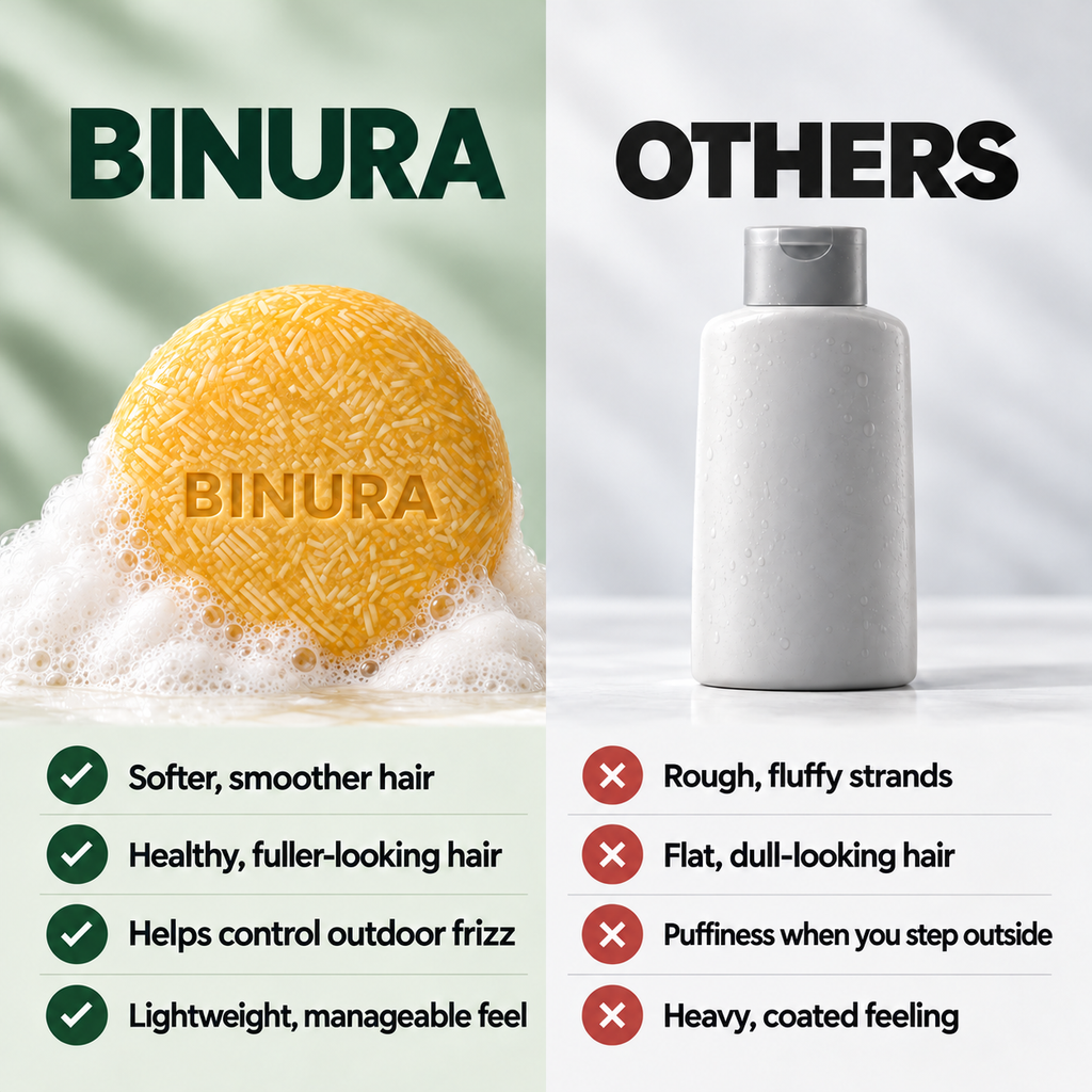 BINURA™ 4 in 1 Anti-Frizz Shampoo Bar